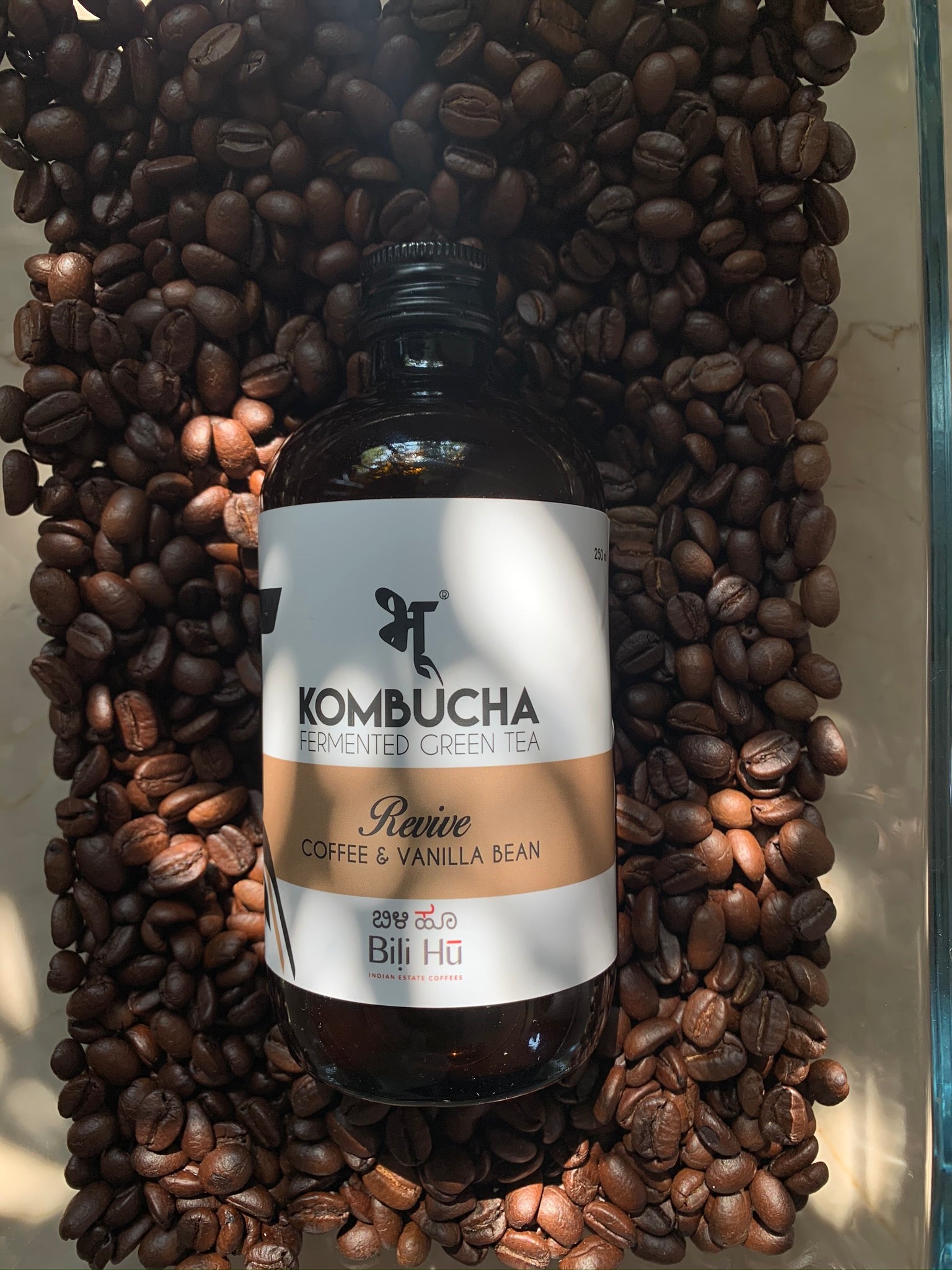 Revive Coffee & Vanilla Bean Kombucha Bhu Kombucha