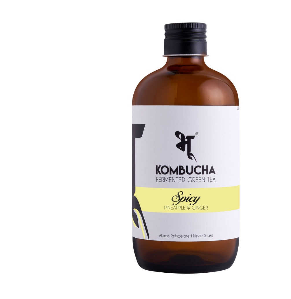 Spicy Pineapple & Ginger Kombucha Bhu Kombucha